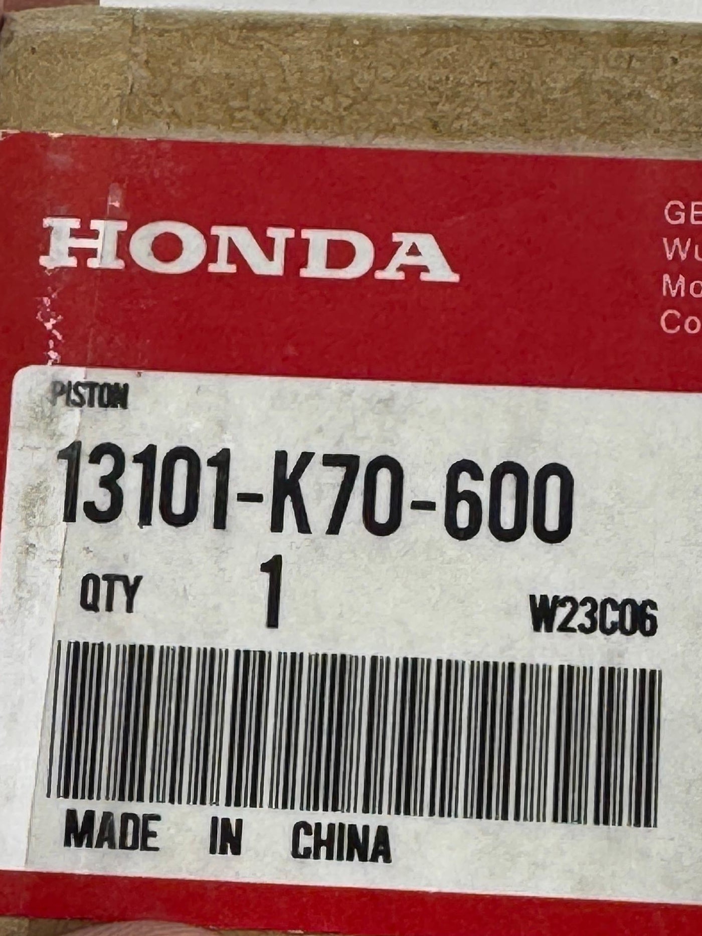 Pistón cb HONDA 190 original