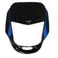 CARENAJE BOXER CON VISOR/CALCOMANIAS/EMBLEMA NEGRO/AZUL