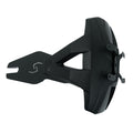 GUARDABARRO MONOBRAZO EN ALUMINIO PORTAPLACA NEGRO