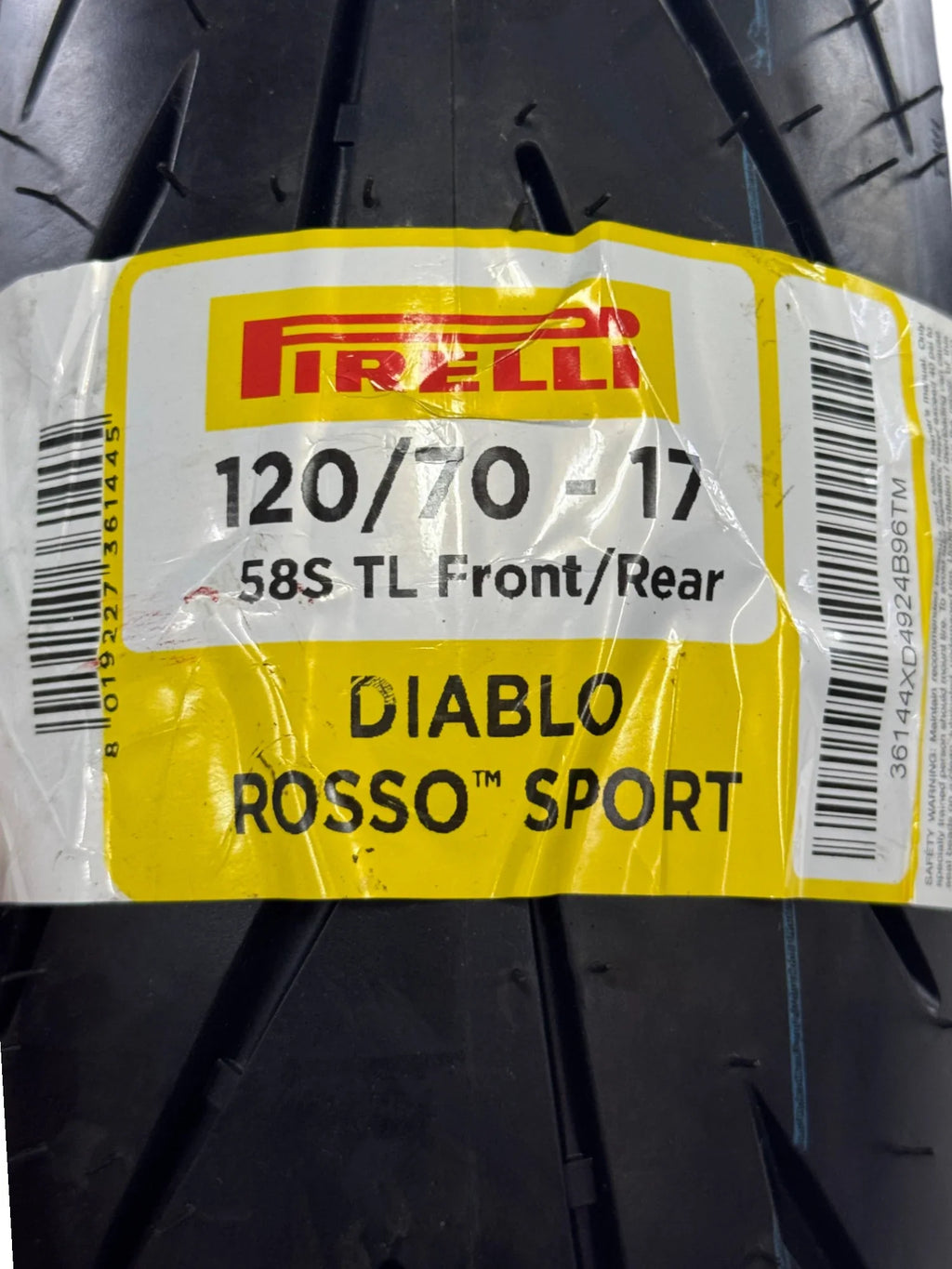 Llanta PIRELLI 120 70-diablo 17 rosso sport sellomatic