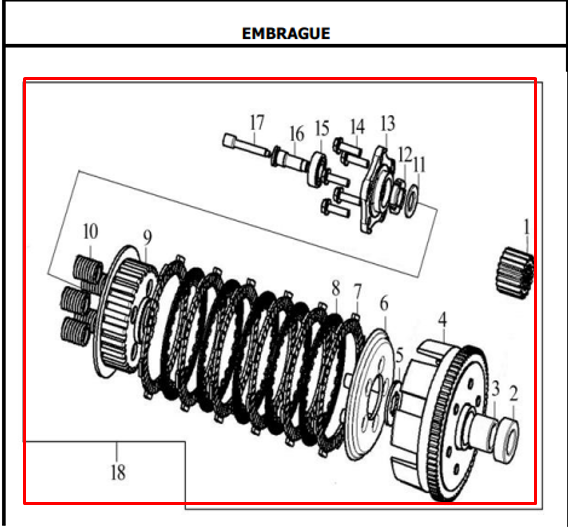 Clutch completo crakt 5 original