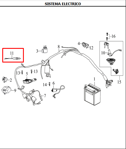 Switch de stop trasero ttr 125 - ttr AKT 150 original