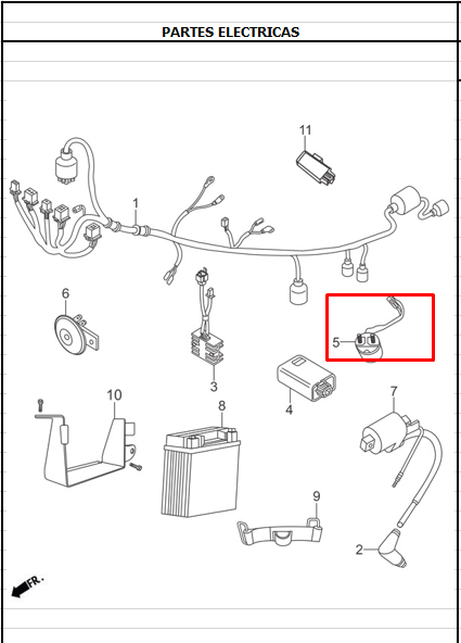 Relay de arranque ttr 125 - ttr AKT 150 original