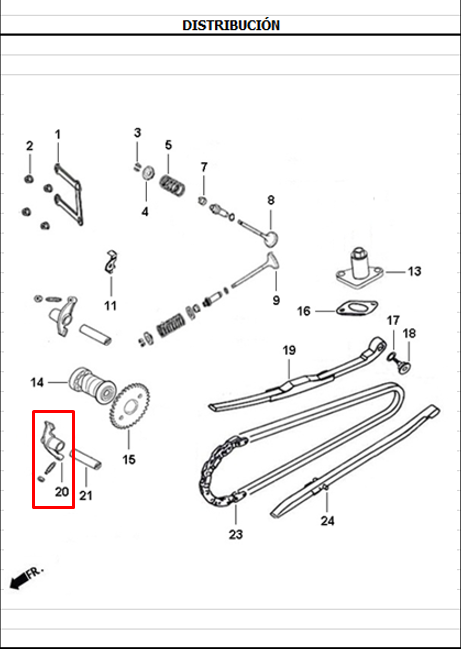 Balancin dynamic 125 - jet AKT 4 original