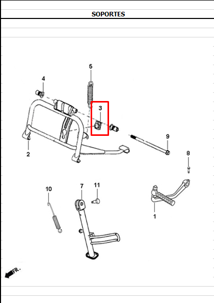 Caucho de gato central jet AKT 4 original