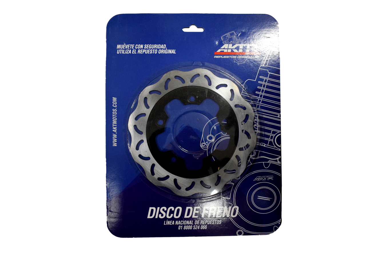 Disco Freno Trasero Xm Akt 180 Original