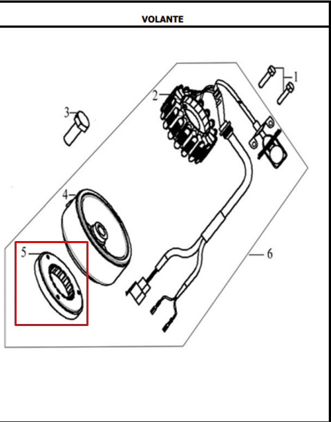 Clutch de arranque sm AKT 200 original