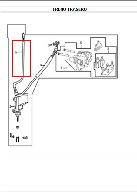 Switch de stop ttx AKT 180 original (trasero)