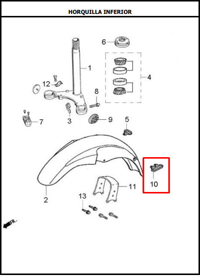 Guia de cable AKT original