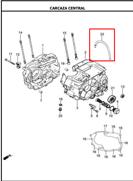 Manguera de respiradero AKT AKT 125 original