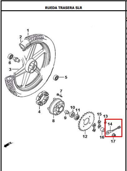 Tensor de cadena AKT original