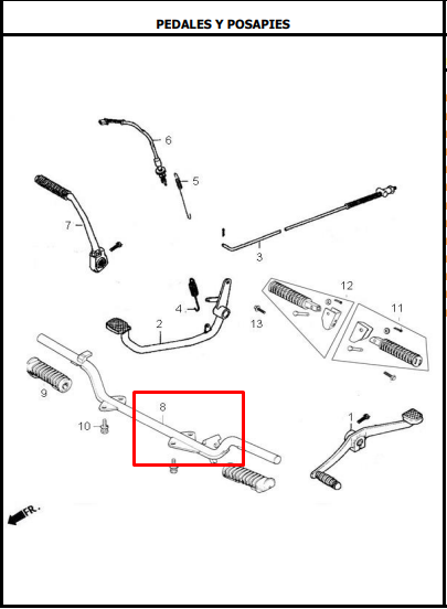 Reposapie AKT original (delantero)