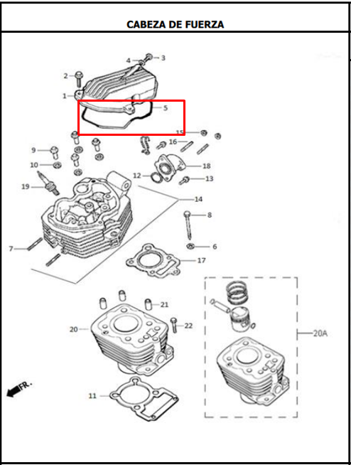 Oring culatin AKT original