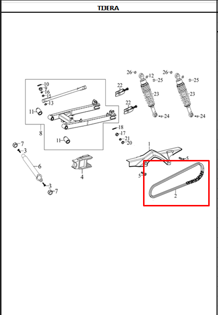 Kit de arrastre (14/dientes 40) evo 125 - evo 150 r3 - cr4 125 - cr4 AKT 162 original
