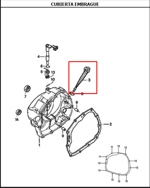 Tapon medidor de aceite evo rakt 3 original