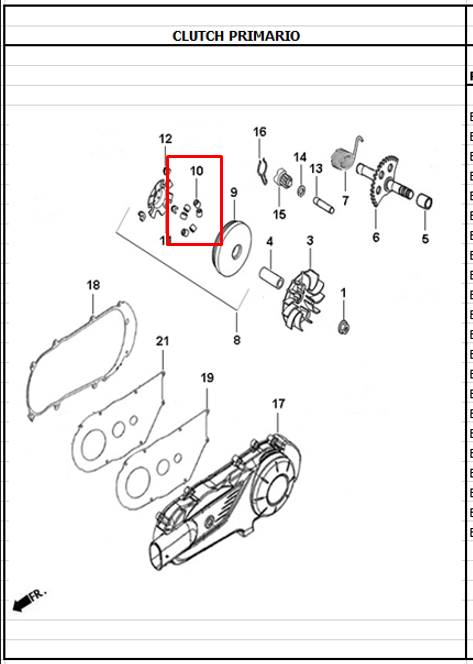 Roller dynamic 125 - jet AKT 4 original (unidades 6)