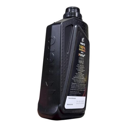 Aceite de motor HERO 10wsintetico 30 xotic+ tiempos 4 (1250ml)