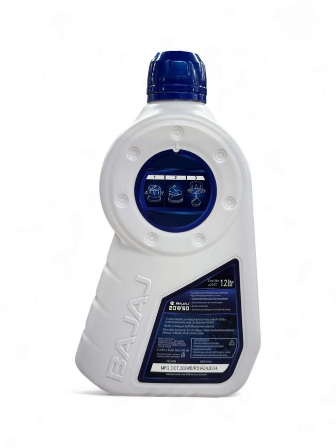 Aceite de motor BAJAJ 20wmineral 50 litro 1 tiempos 4