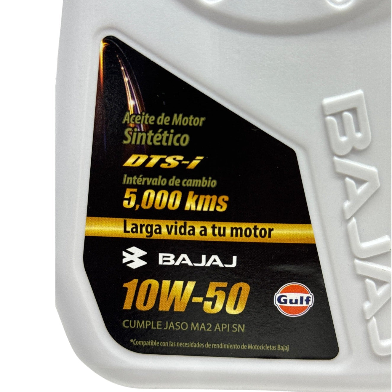 Aceite de motor BAJAJ sintético 10w50 litro 1 tiempos 4