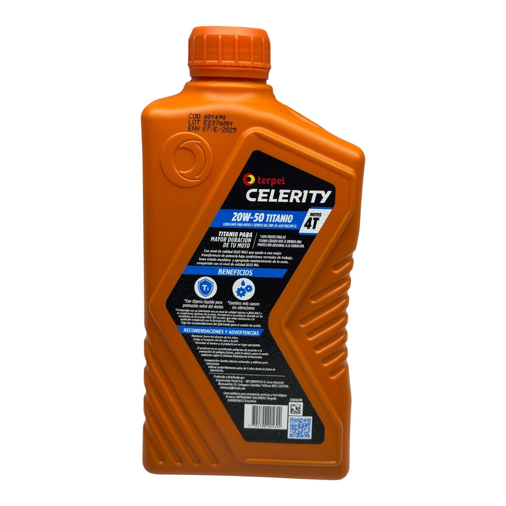 Aceite de motor CELERITY 20wtitanio 50