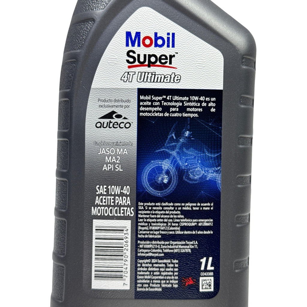 Aceite de motor MOBIL 10wsemisintetico 40 ultimate tiempos 4