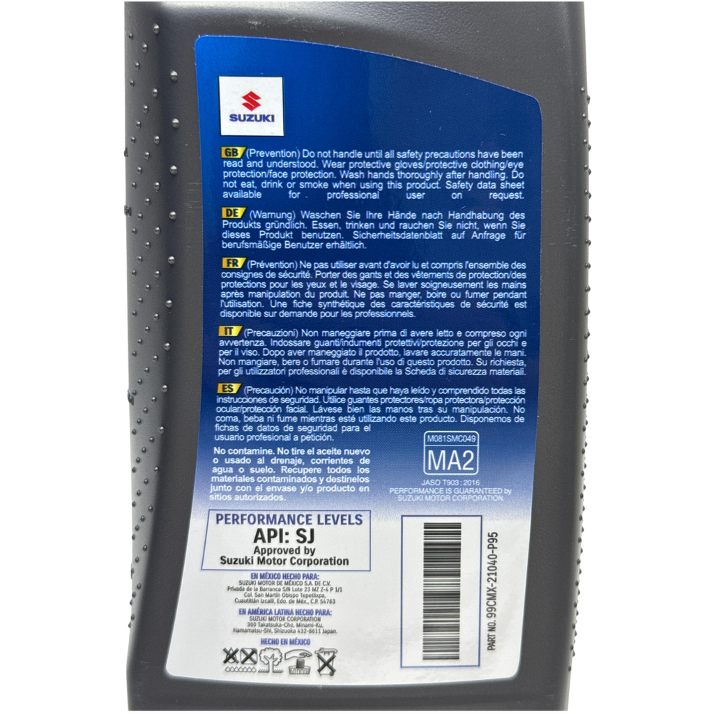 Aceite de motor SUZUKI 10wmineral 40 r5000 tiempos 4