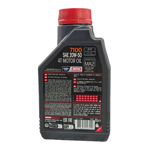 Aceite de motor MOTUL 20wsint 50ético tiempos 4 7100