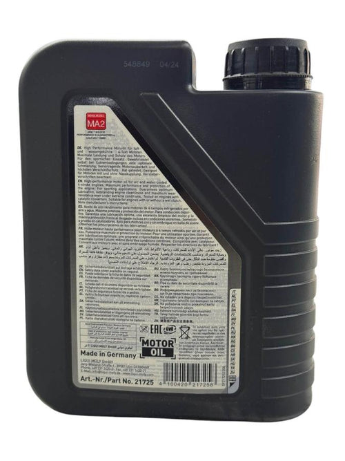Aceite de motor liqui moly 10wsemisintetico 50 street tiempos 4