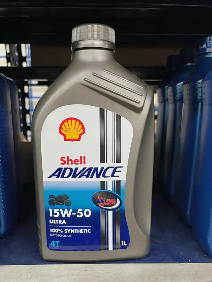 Aceite de motor SHELL advance 15wsemisintetico 50 ultra tiempos 4