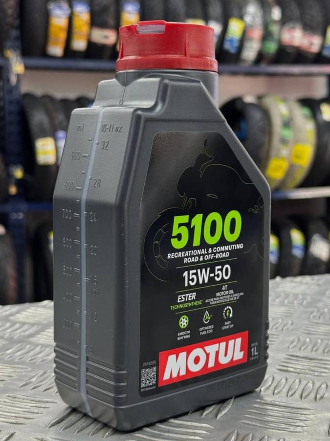 Aceite de motor MOTUL 15wsemisintetico 50 tiempos 4 5100