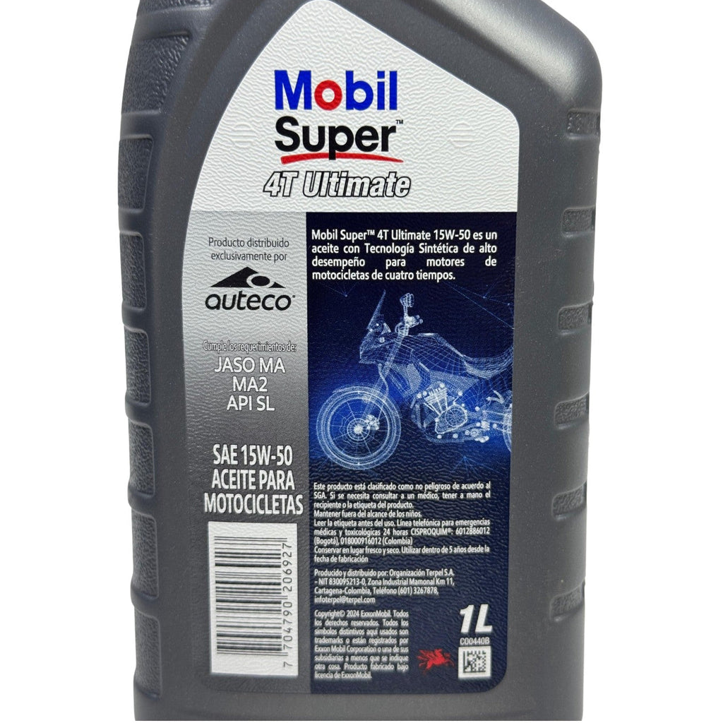 Aceite de motor MOBIL 15wultimate 50 semisintético 4t