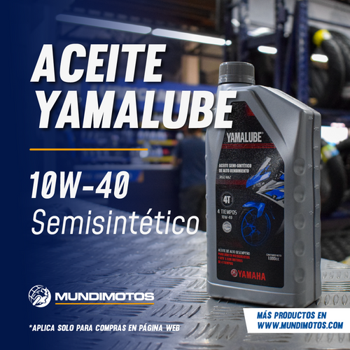 Aceite de motor yamalube 10wsemisintetico 40 plata tiempos 4 YAMAHA