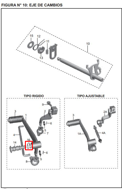 Oring eje de cambios discover BAJAJ 125 original