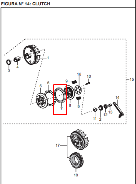 Disco separador boxer ct 100 BAJAJ original (por unidad)