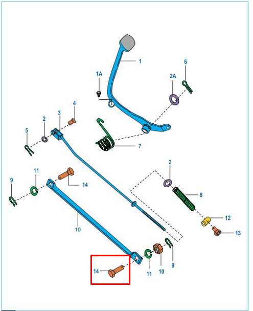 Tornillo boxer 100 - kb BAJAJ 125 original