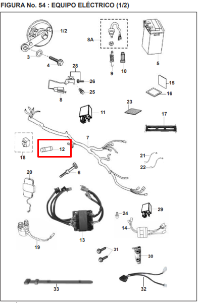 Fusible 15a boxer original BAJAJ