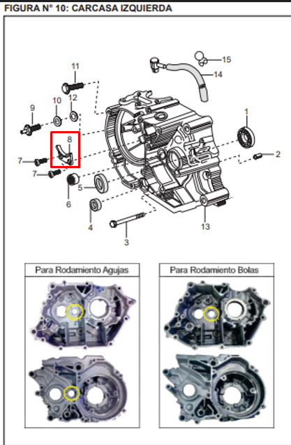 Guia clutch boxer/caliber original BAJAJ