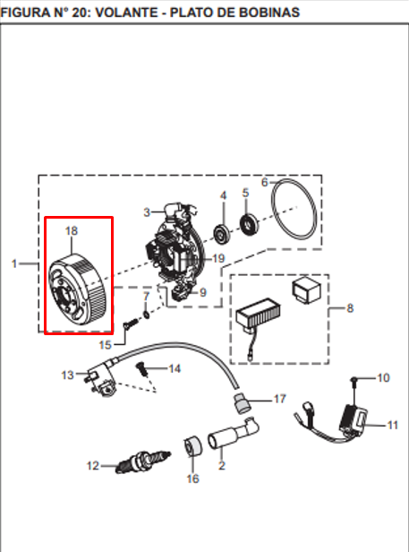 Bobina de encendido boxer 100 - platino BAJAJ 100 original