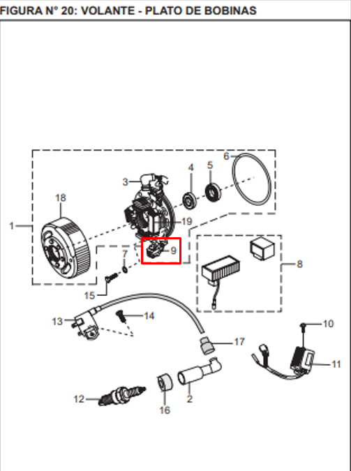 Bobina pulsar boxer original BAJAJ