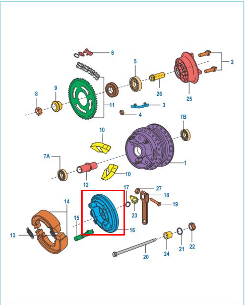 Portabandas trasero boxer BAJAJ 100 original