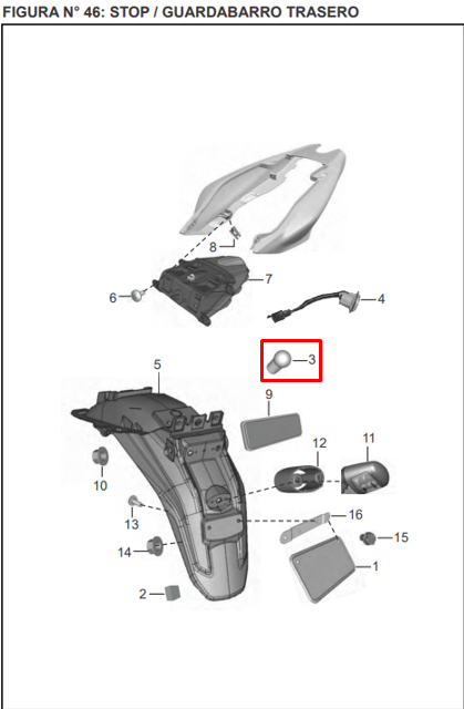 Bombillo de stop (12v-10/5w) boxer BAJAJ 100 original