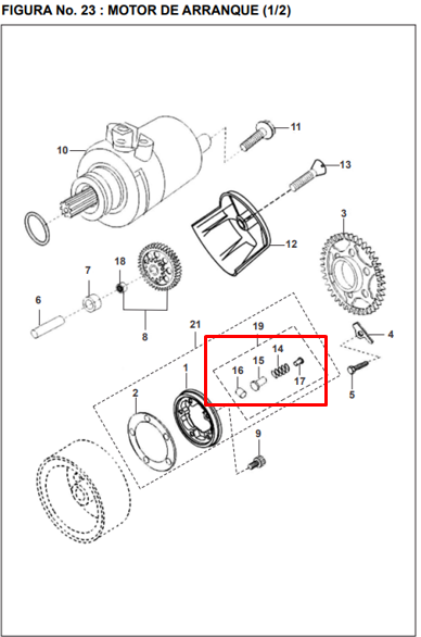 Bkit bujes de arranque pulsar BAJAJ original