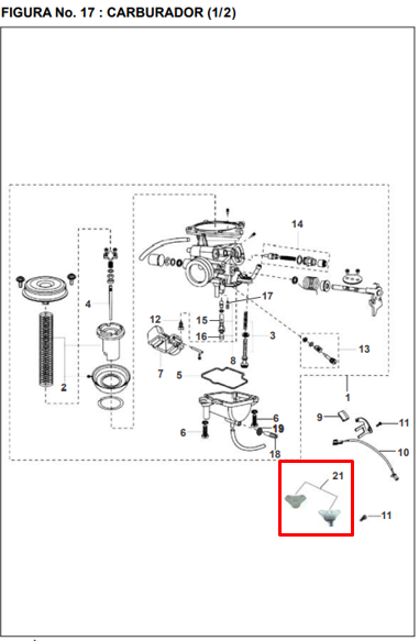 Sensor de carburador pulsar 180ug BAJAJ original