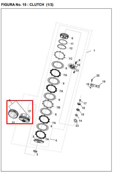 Campana de clutch + piñon primario pulsar ug 180 BAJAJ original