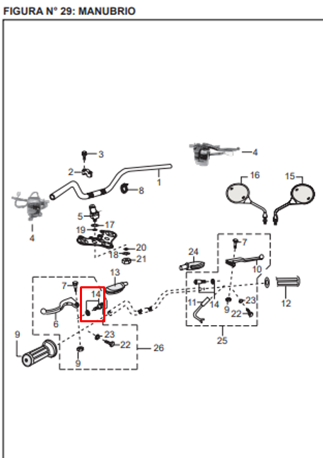 Tensor kit manigueta boxer original BAJAJ