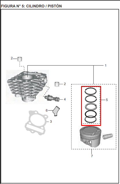 Anillos de piston pulsar 135 - discover st 125 BAJAJ original (estandar)