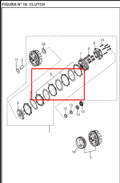 Disco clutch discover st 125 BAJAJ original (unidades 5)