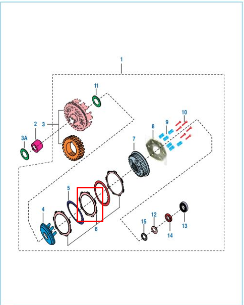 Disco clutch discover st 125 BAJAJ original (unidades 5)