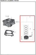 Cilindro Pulsar Ns 200 Bajaj Original (Kit)