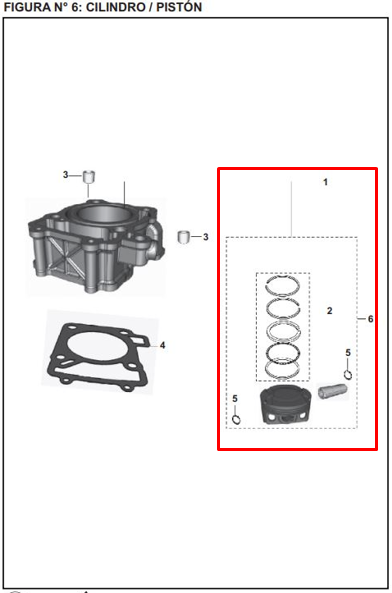 Cilindro Pulsar Ns 200 Bajaj Original (Kit)